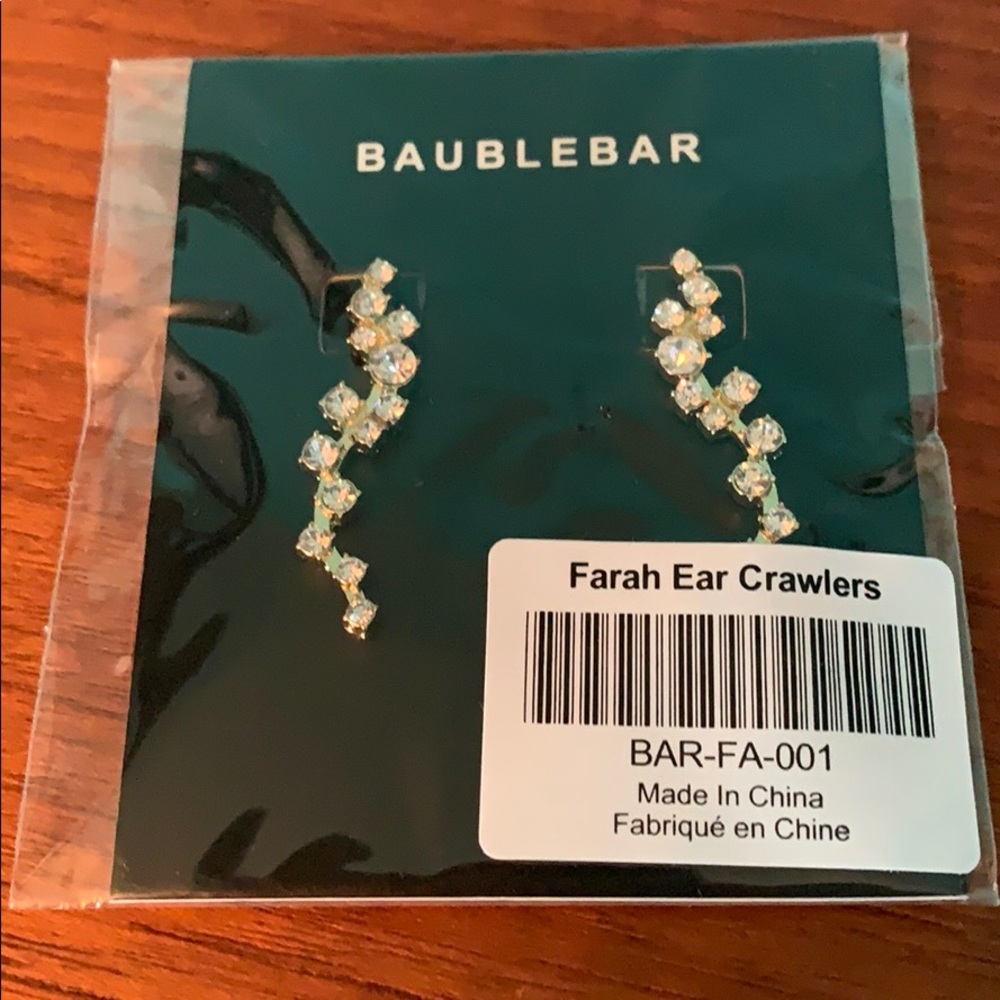 Bauble Bar Farah Ear Crawlers New - Picture 2 of 3